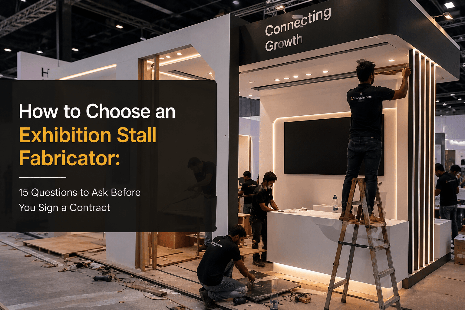 Exhibition stall fabrication planning and setup by TriangularDots