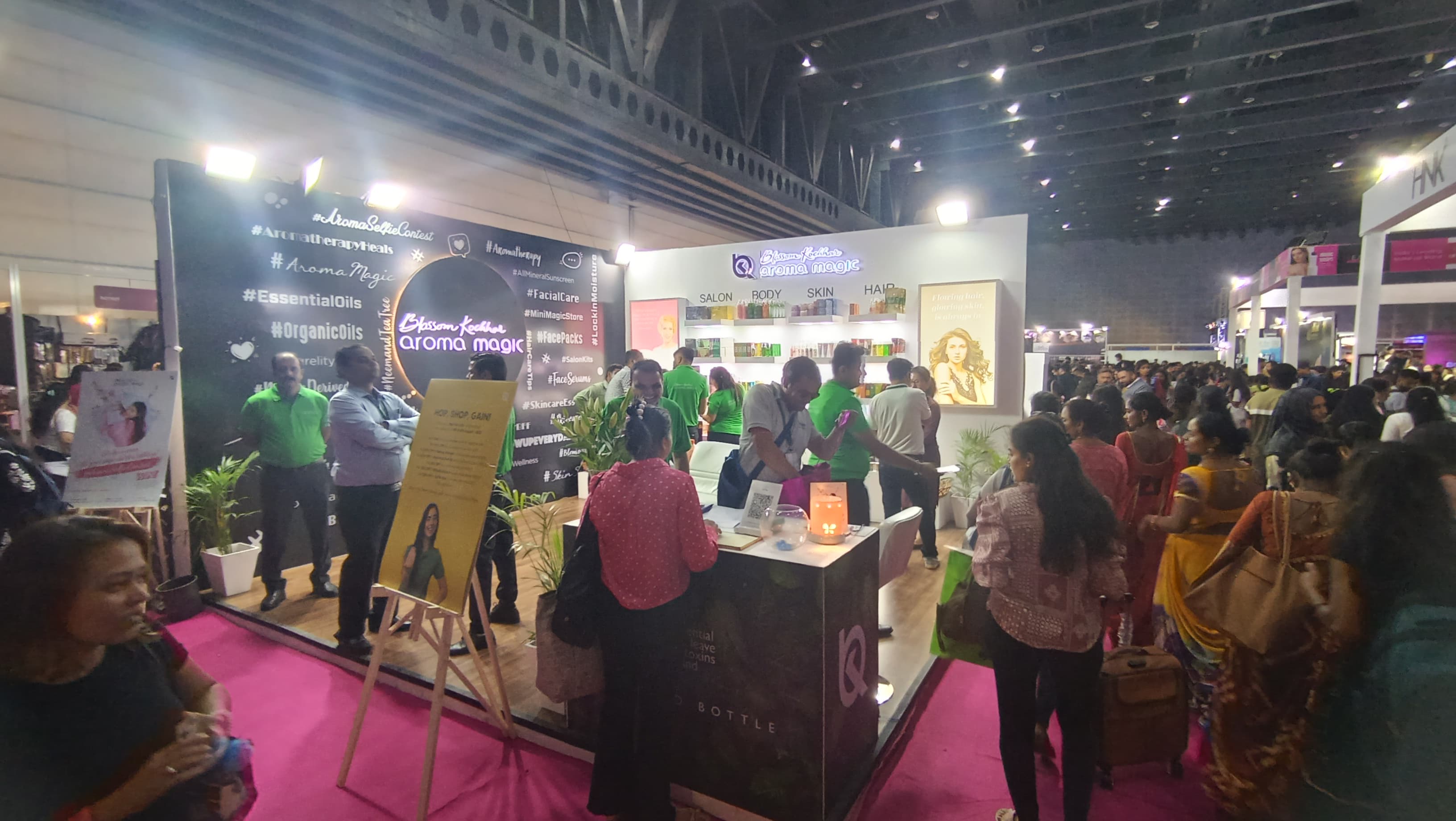 Blossom Kochhar exhibition stall by Triangular Dots